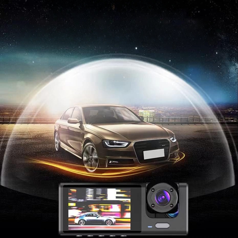 Dual Lens 1080P Car Dash Cam Front and Rear Recorder with G-Sensor