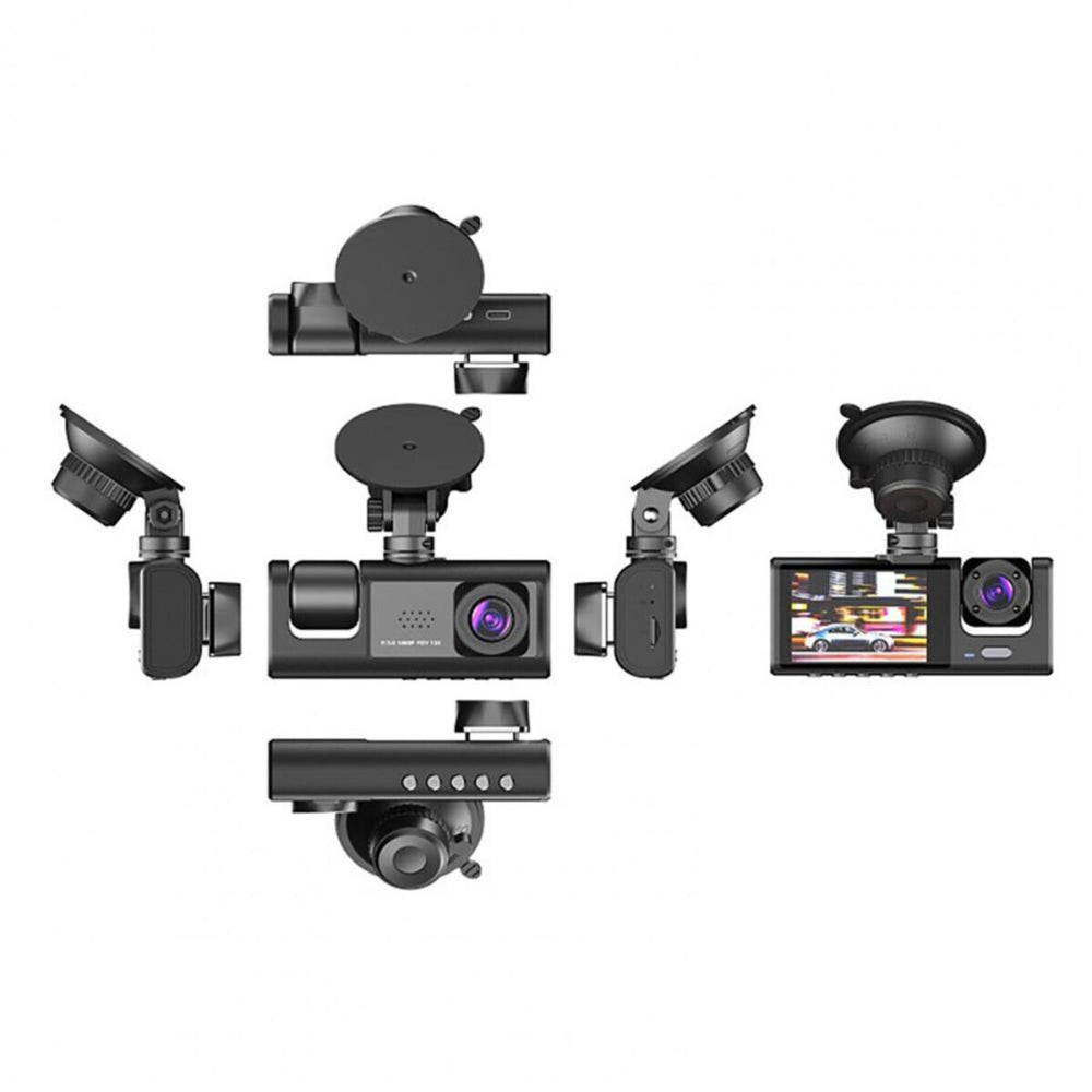 Dual Lens 1080P Car Dash Cam Front and Rear Recorder with G-Sensor