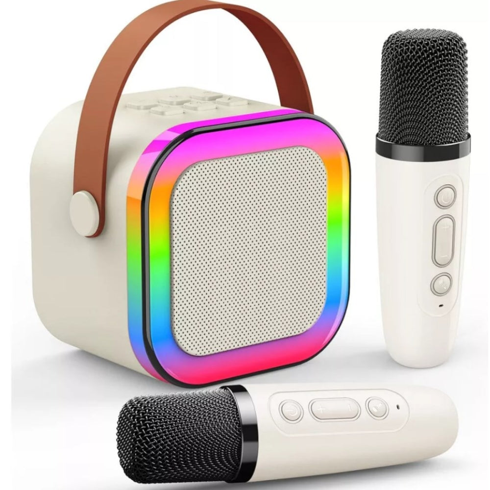 Portable Bluetooth Karaoke Machine with Speaker and 2 Wireless Microphones