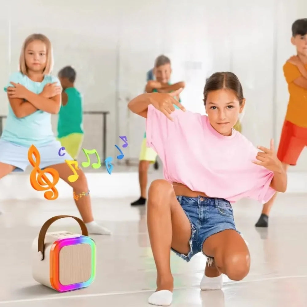 Portable Bluetooth Karaoke Machine with Speaker and 2 Wireless Microphones