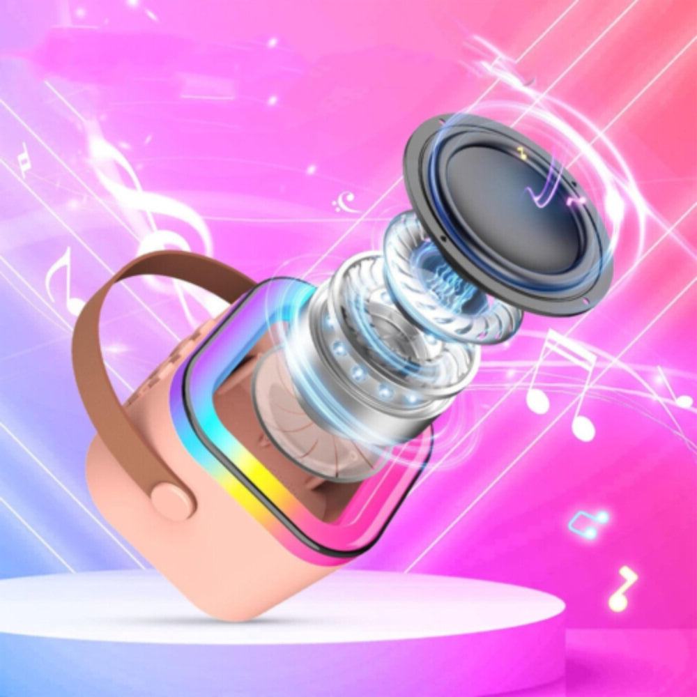 Portable Bluetooth Karaoke Machine with Speaker and 2 Wireless Microphones