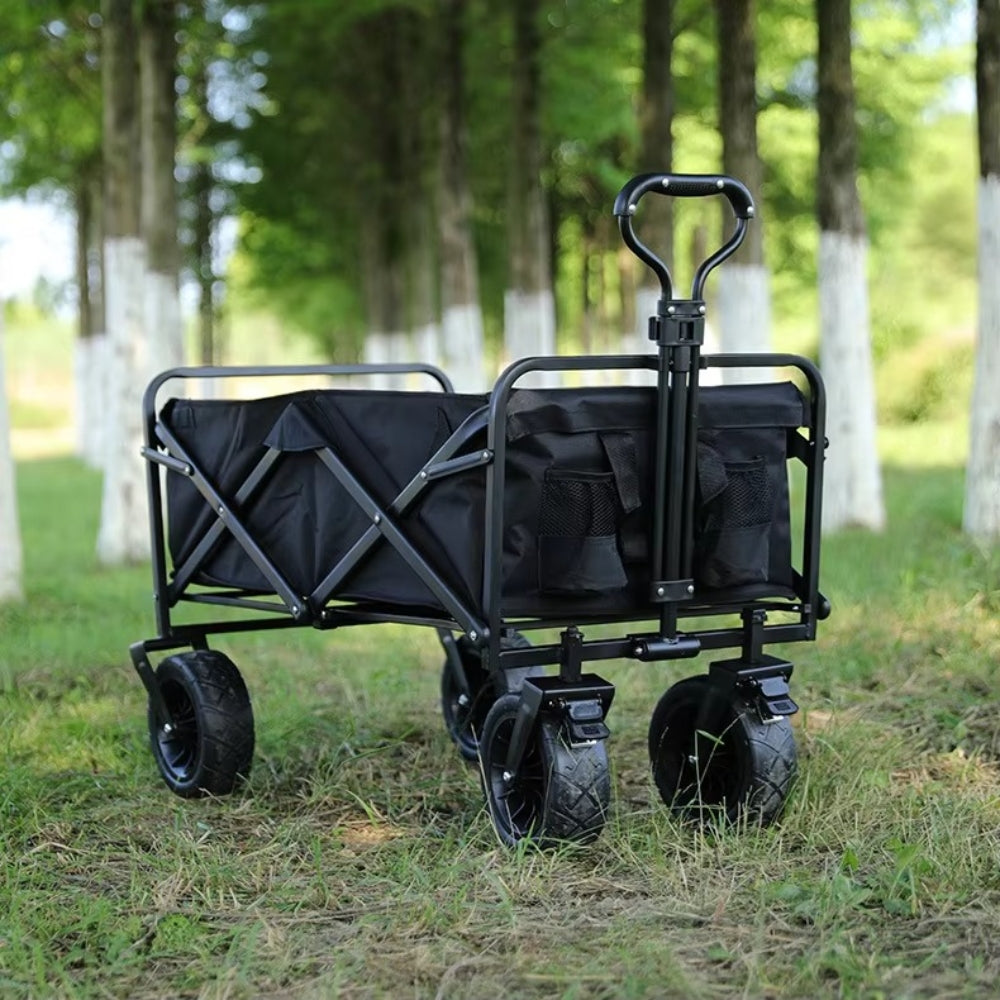 Heavy-Duty  Garden Trolley Cart Foldable with 5 Inch Rubber Wheels
