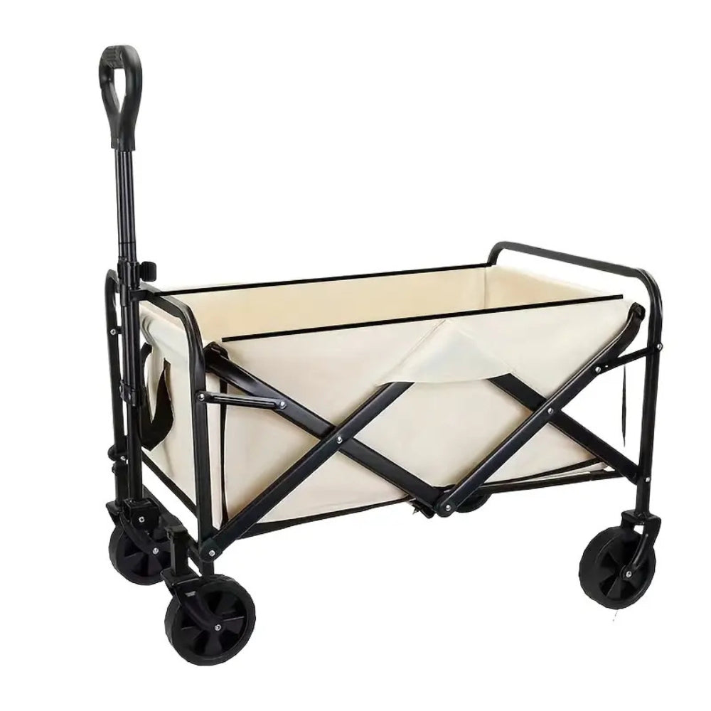 Heavy-Duty  Garden Trolley Cart Foldable with 5 Inch Rubber Wheels