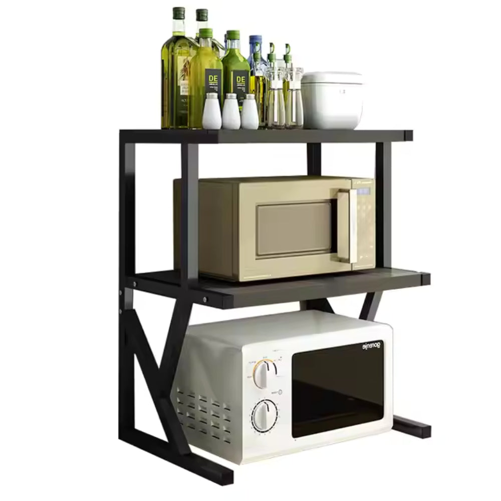 Multi-Tier Microwave Oven Rack Stand and Kitchen Storage Shelf