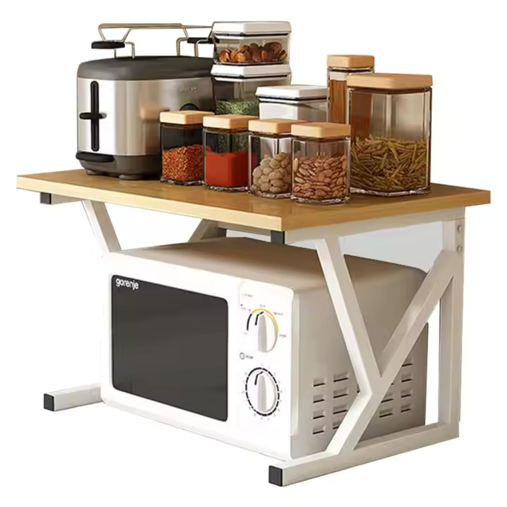 Multi-Tier Microwave Oven Rack Stand and Kitchen Storage Shelf