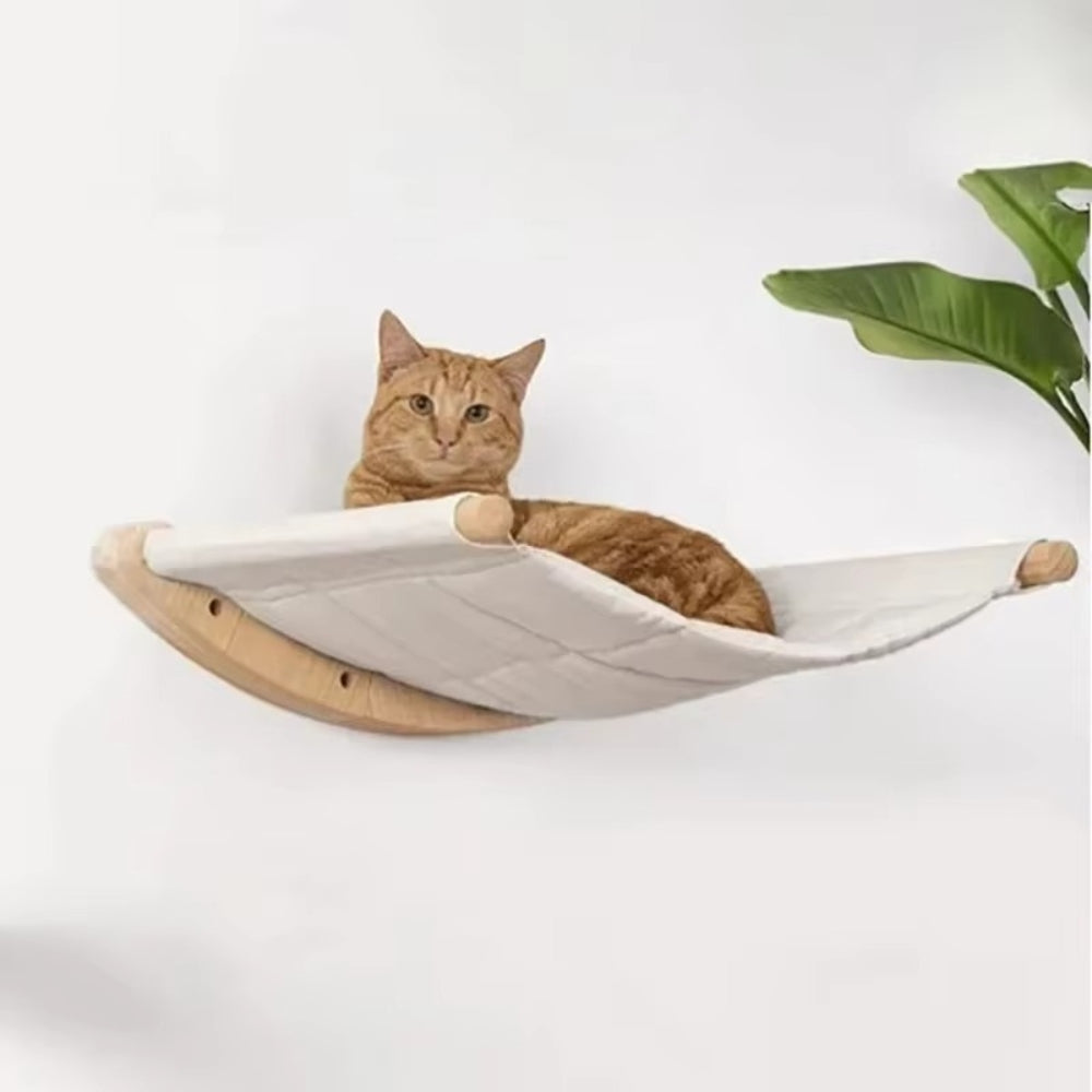 Cat Indoor Activity Centre Wooden Climbing Tube with Sisal Rope Scratching Board