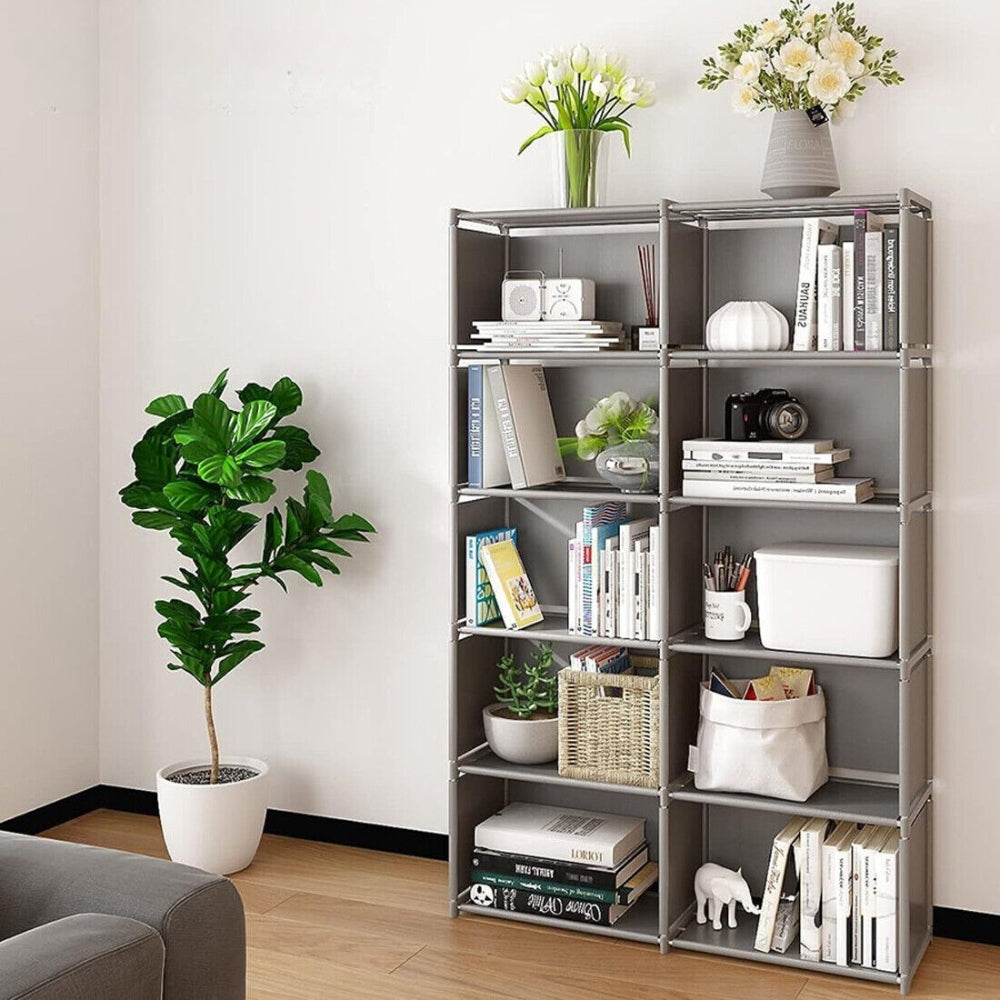 10 Cube Modern Storage Shelf Bookcase Organizer