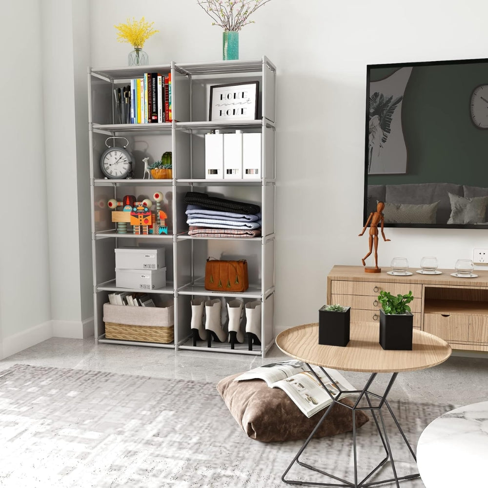 10 Cube Modern Storage Shelf Bookcase Organizer