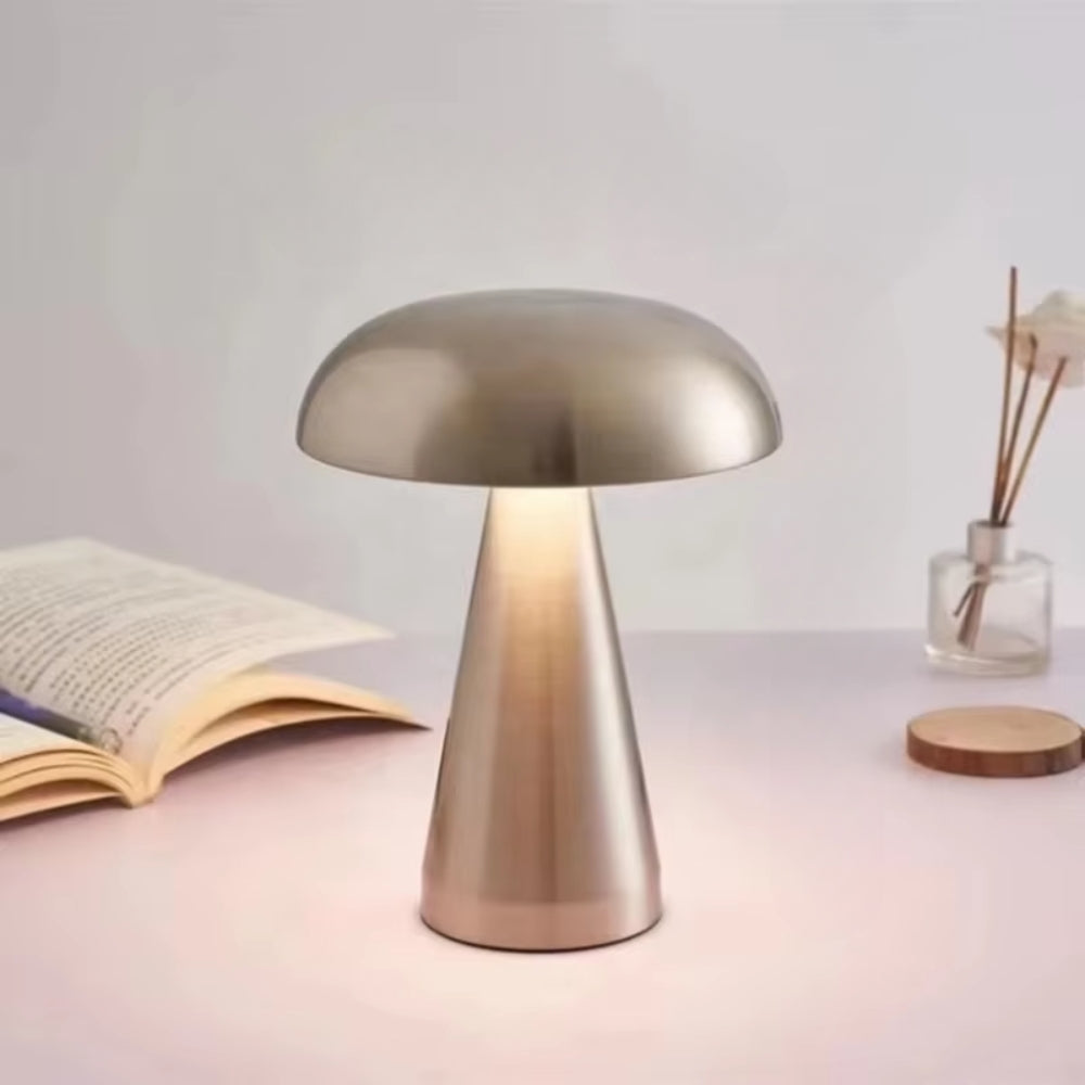 Rechargeable LED Touch Sensor Dimming Mushroom Table Night Light