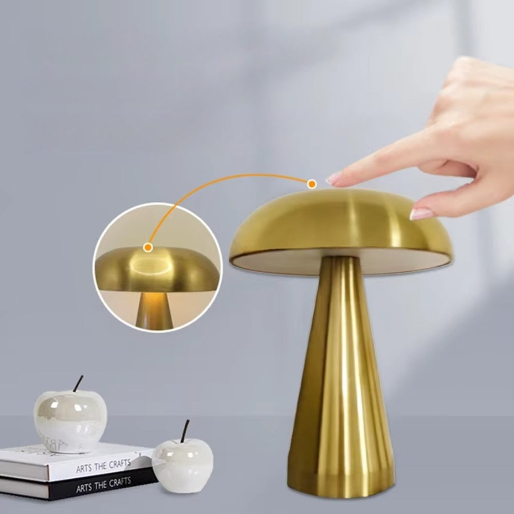 Rechargeable LED Touch Sensor Dimming Mushroom Table Night Light