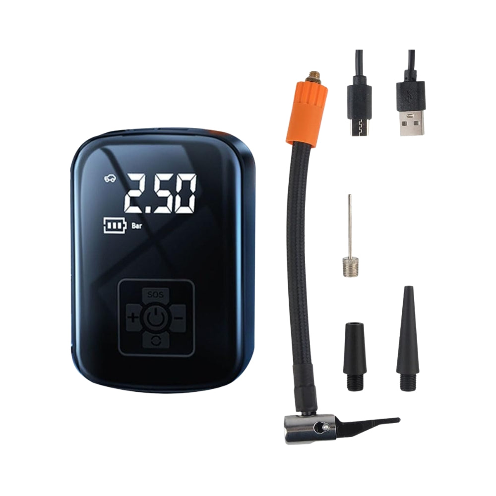 Cordless Electric Air Pump for Tires with Digital Display