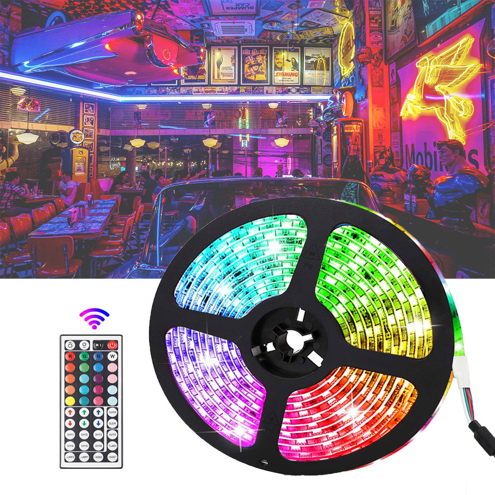 Remote Controlled LED Light Strips with Power Adapter