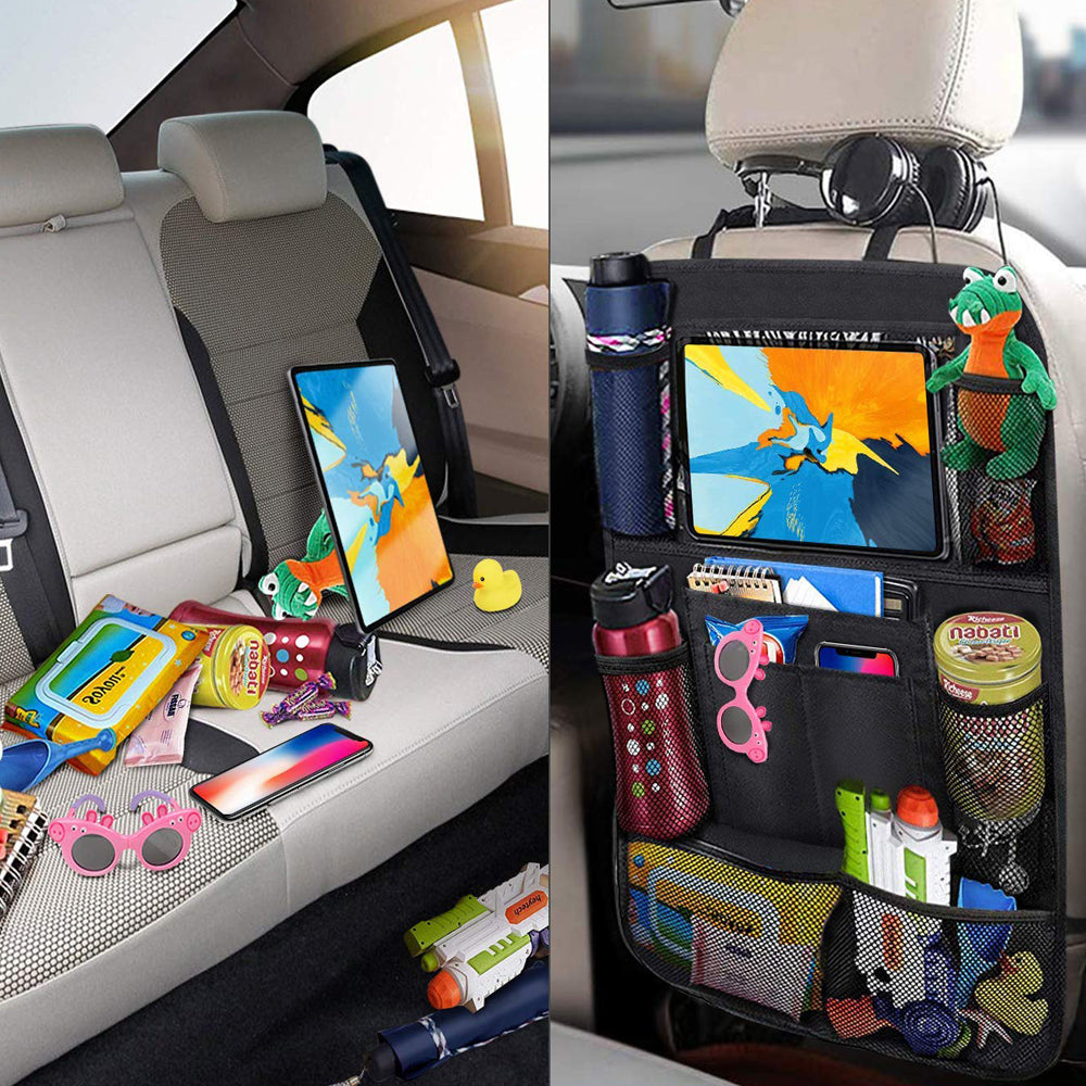 Multi-Functional Car Seat Storage Organizer Bag – Backseat Hanging Organizer for Travel Essentials