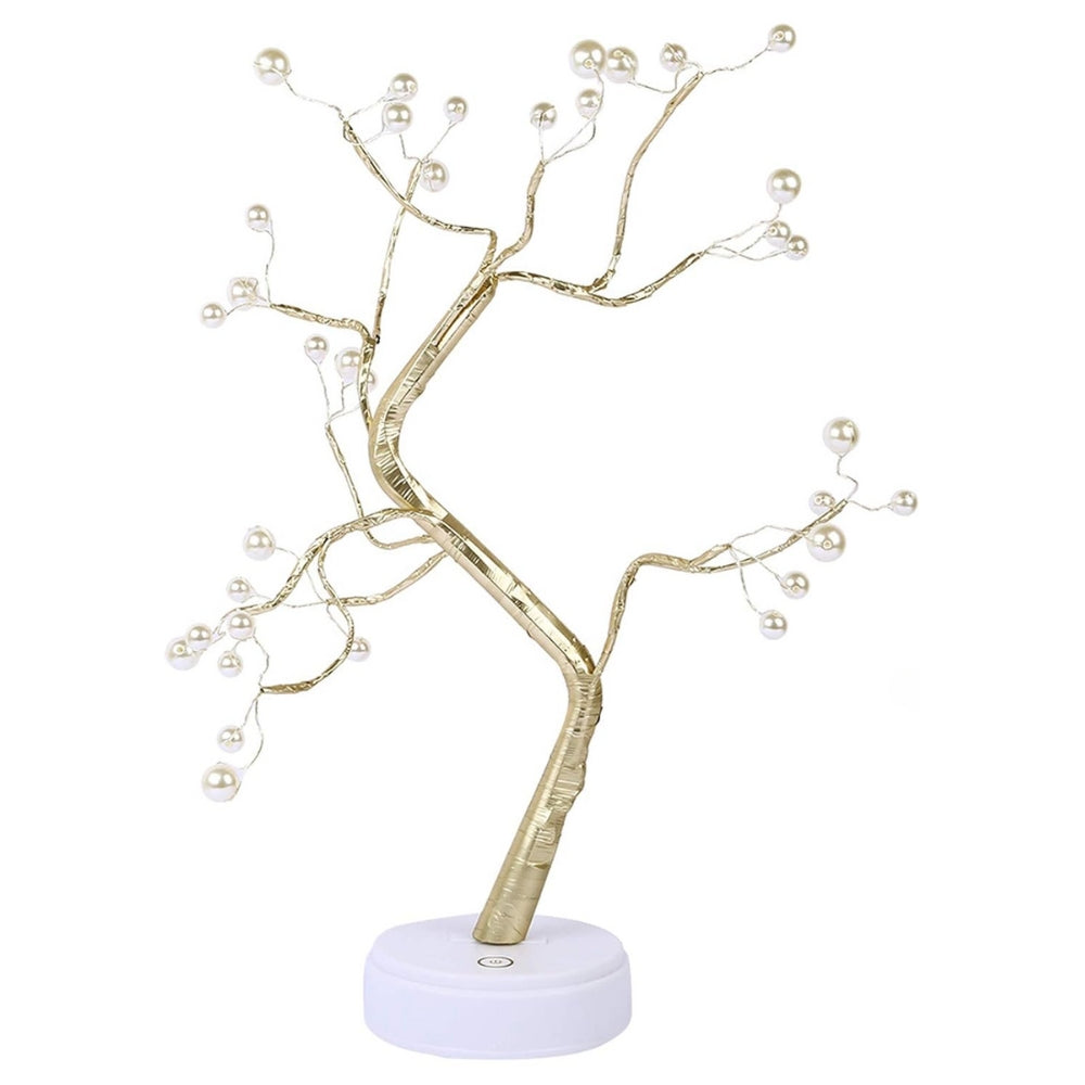 LED Table Tree Night Light – Desktop LED Lamp for Home Decoration, Warm White Light, USB Powered