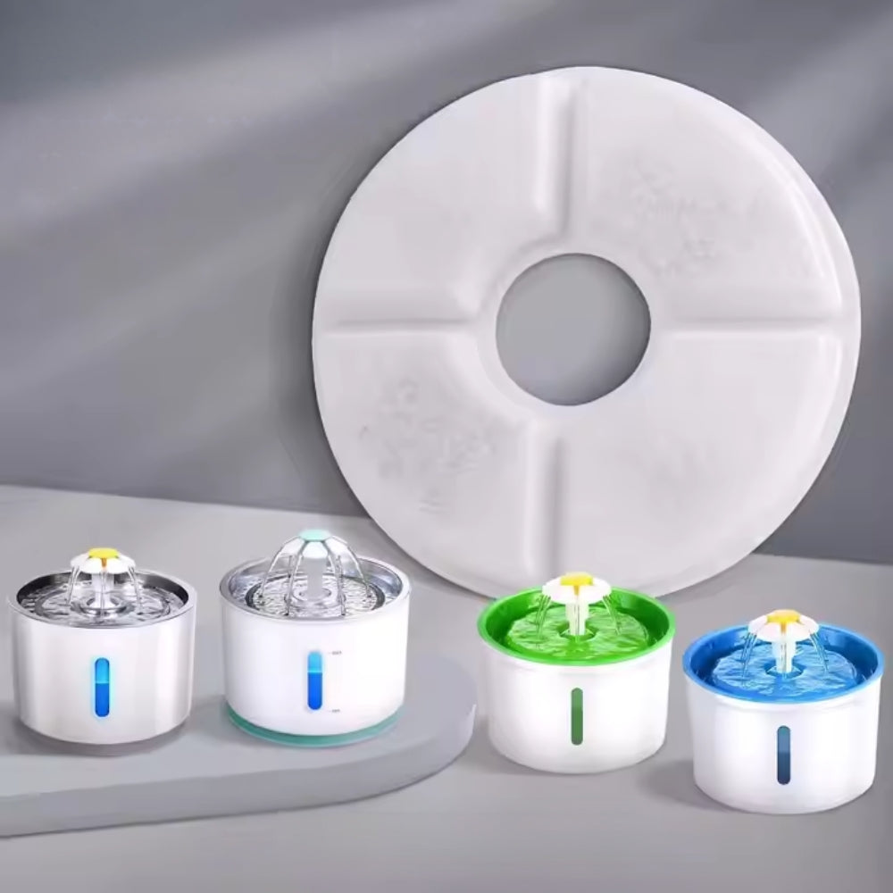 Replacement Activated Carbon Filter for Cat Water Fountain - Keeps Water Fresh and Clean