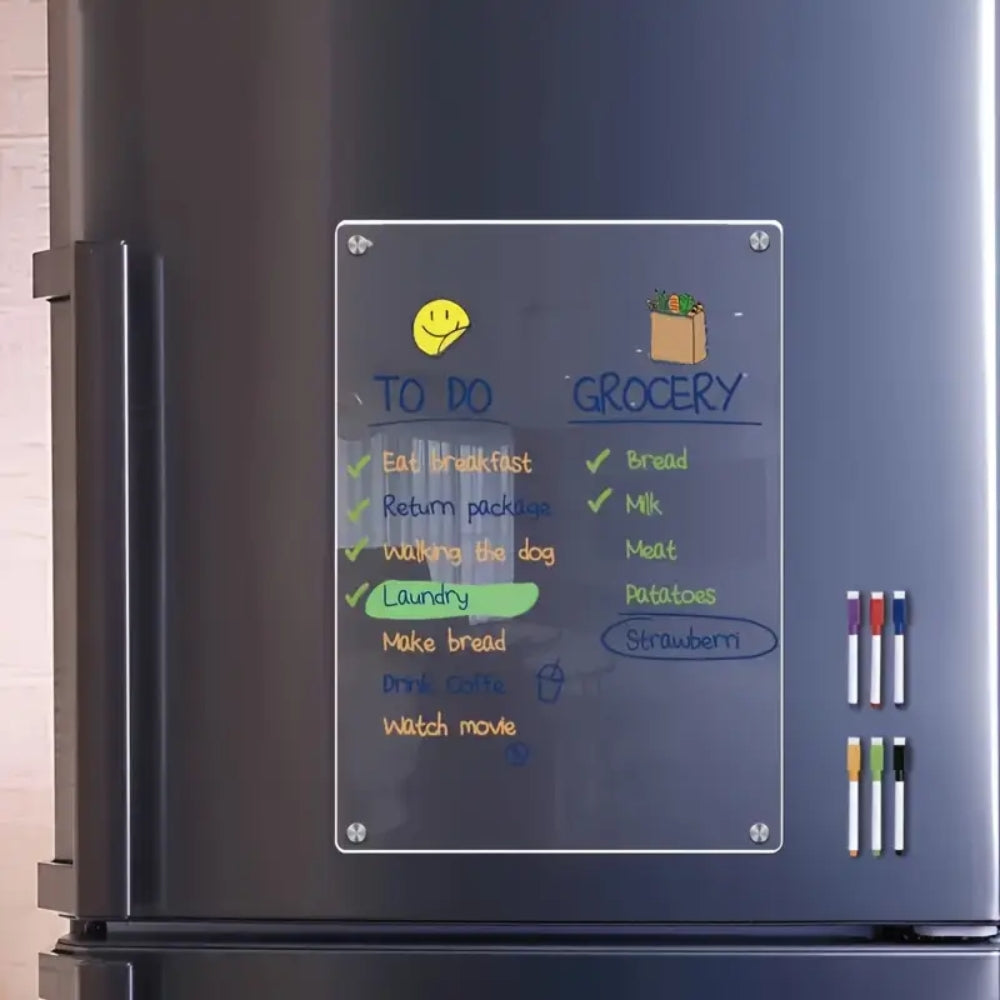 Magnetic Fridge Calendar Message Board Dry Erase Board For Home