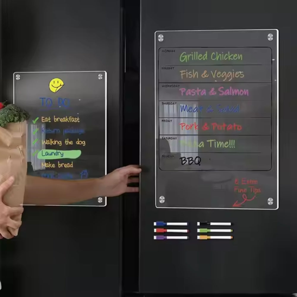 Magnetic Fridge Calendar Message Board Dry Erase Board For Home