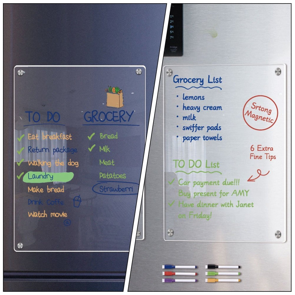 Magnetic Fridge Calendar Message Board Dry Erase Board For Home