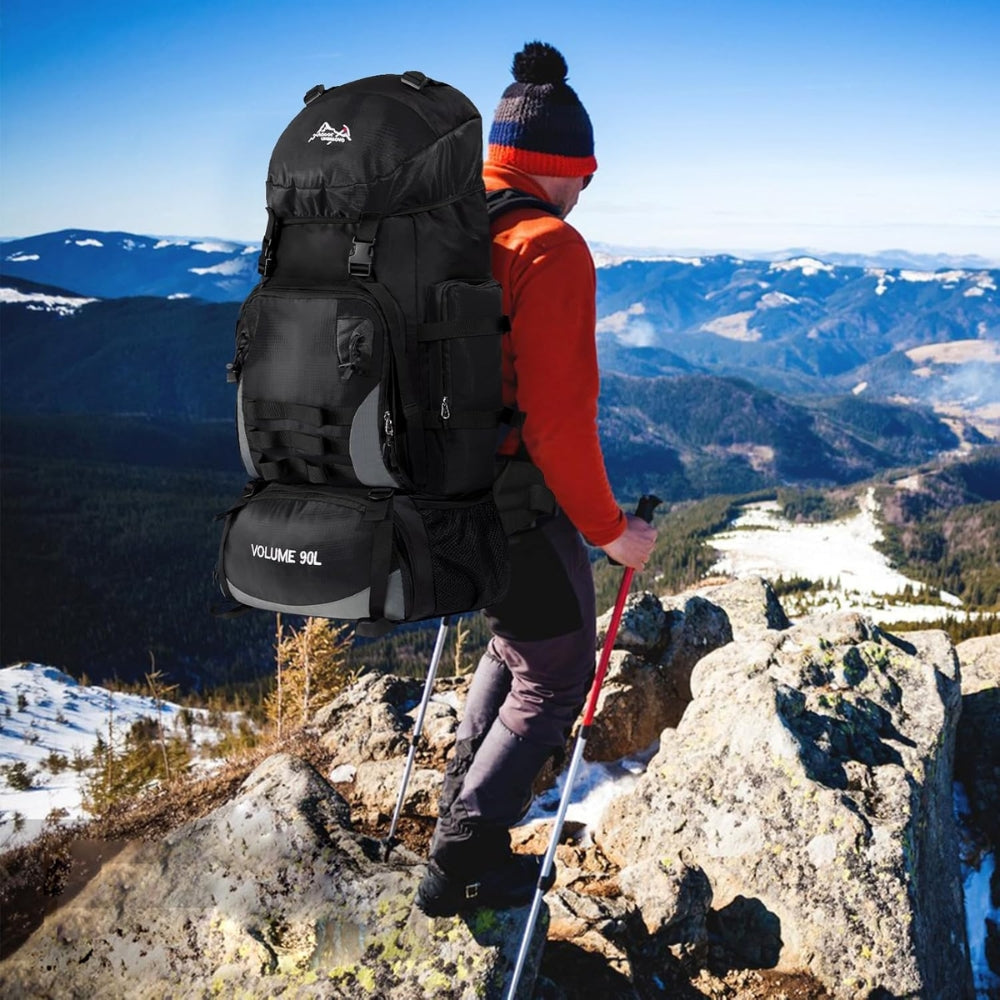 90L Waterproof Hiking Backpack – Durable Trekking & Camping Travel Bag