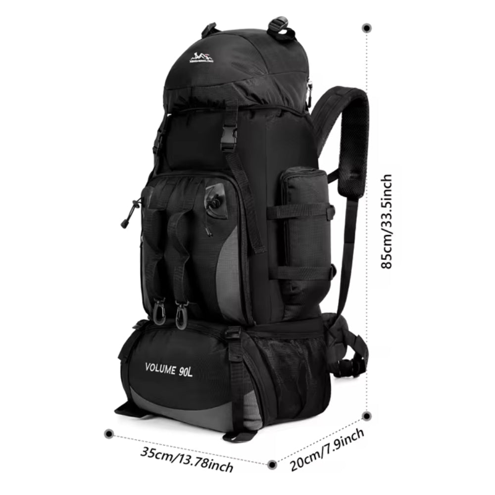 90L Waterproof Hiking Backpack – Durable Trekking & Camping Travel Bag