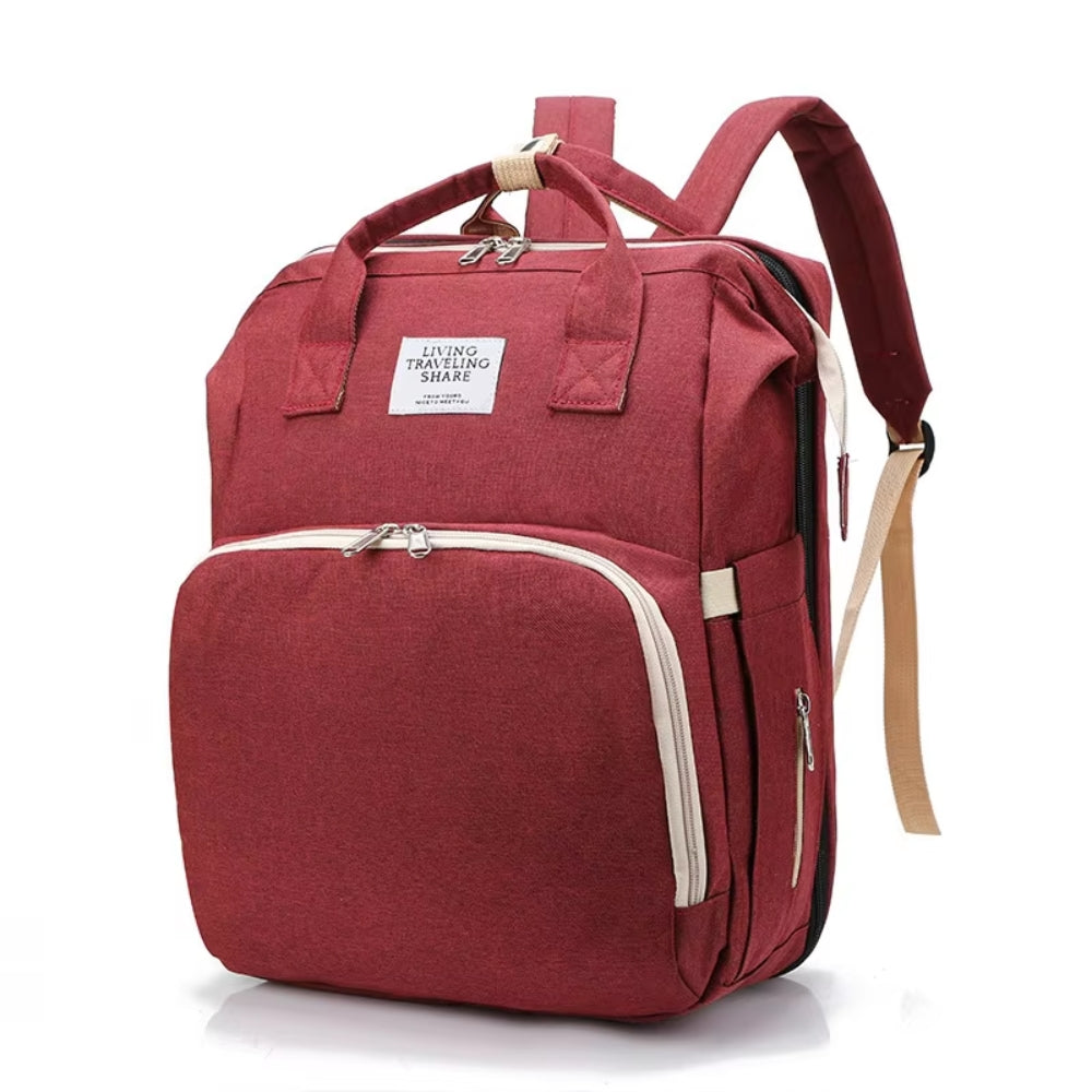 Multifunction  Foldable  Diaper Bag with Changing Station Portable Travel Back Pack