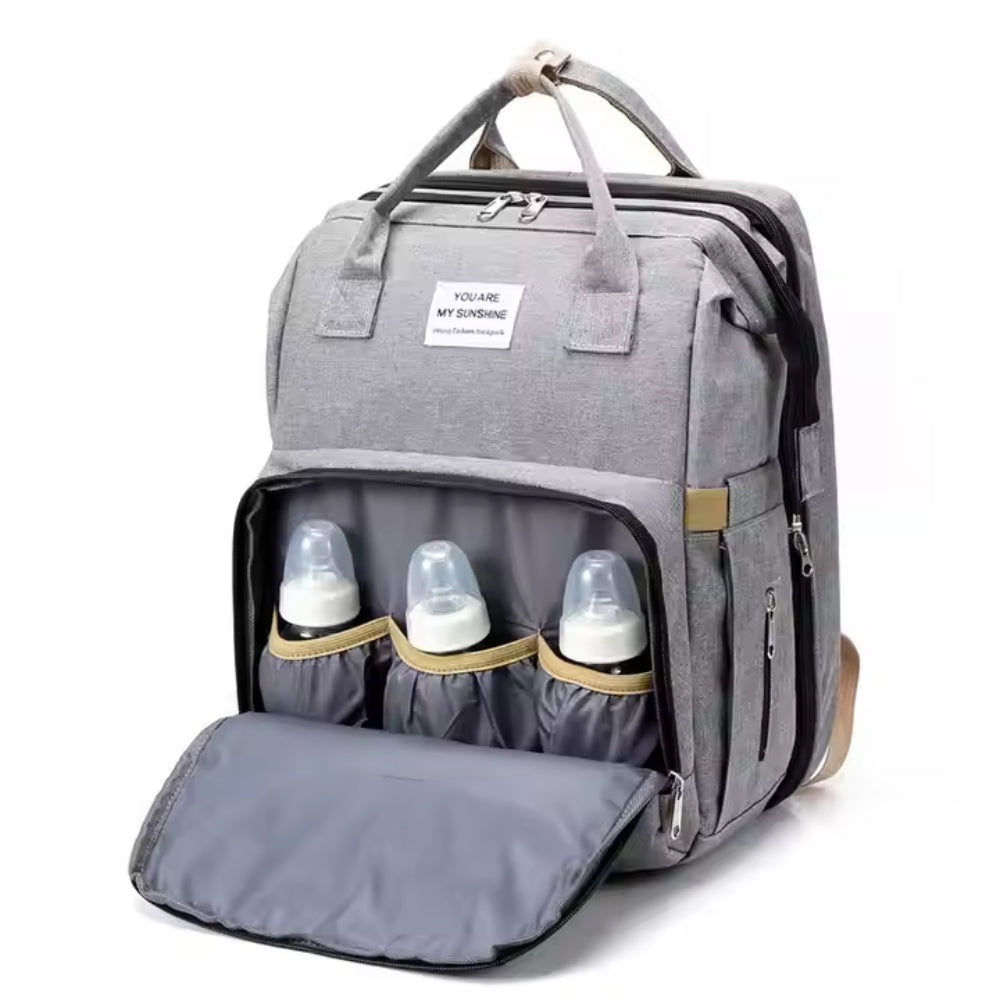 Multifunction  Foldable  Diaper Bag with Changing Station Portable Travel Back Pack