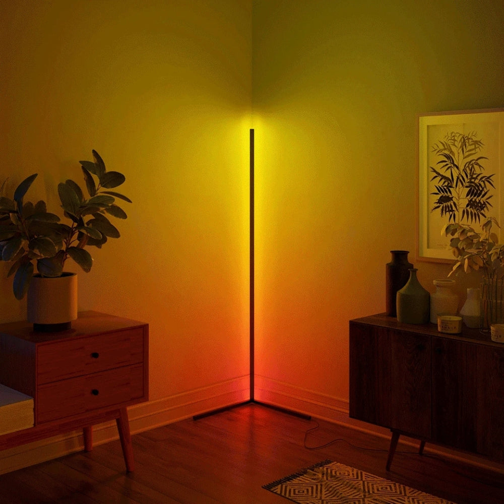 Smart RGB Colour-Changing Floor Lamp with Music Sync and Remote Control