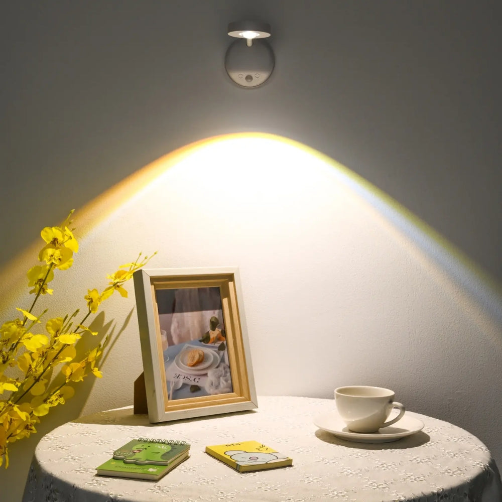 LED Indoor Night Light Motion Sensor Light Wireless USB Wall Lamp