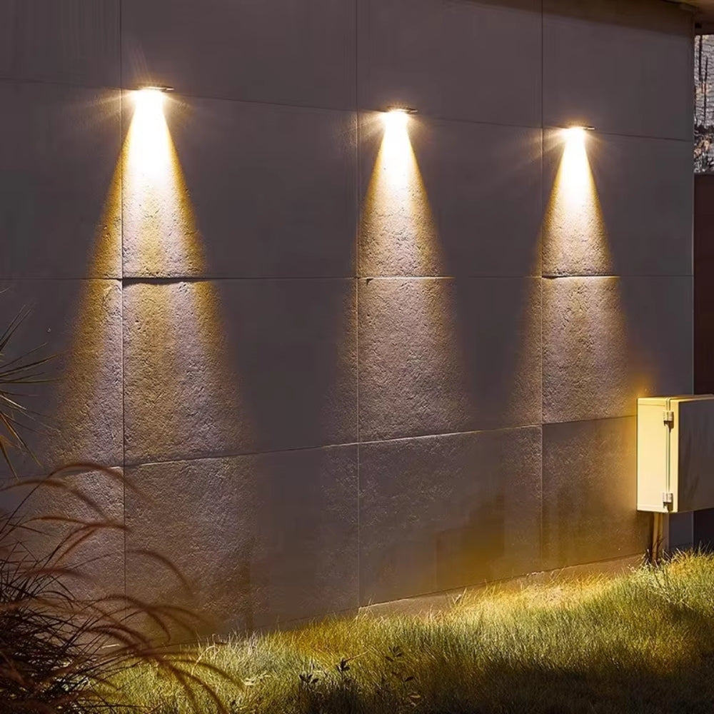 2-Pack LED Solar Wall Lights – Outdoor Waterproof Solar Fence Lighting for Gardens & Pathways