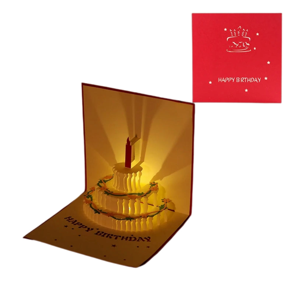 3D Light Music Birthday Greeting Card