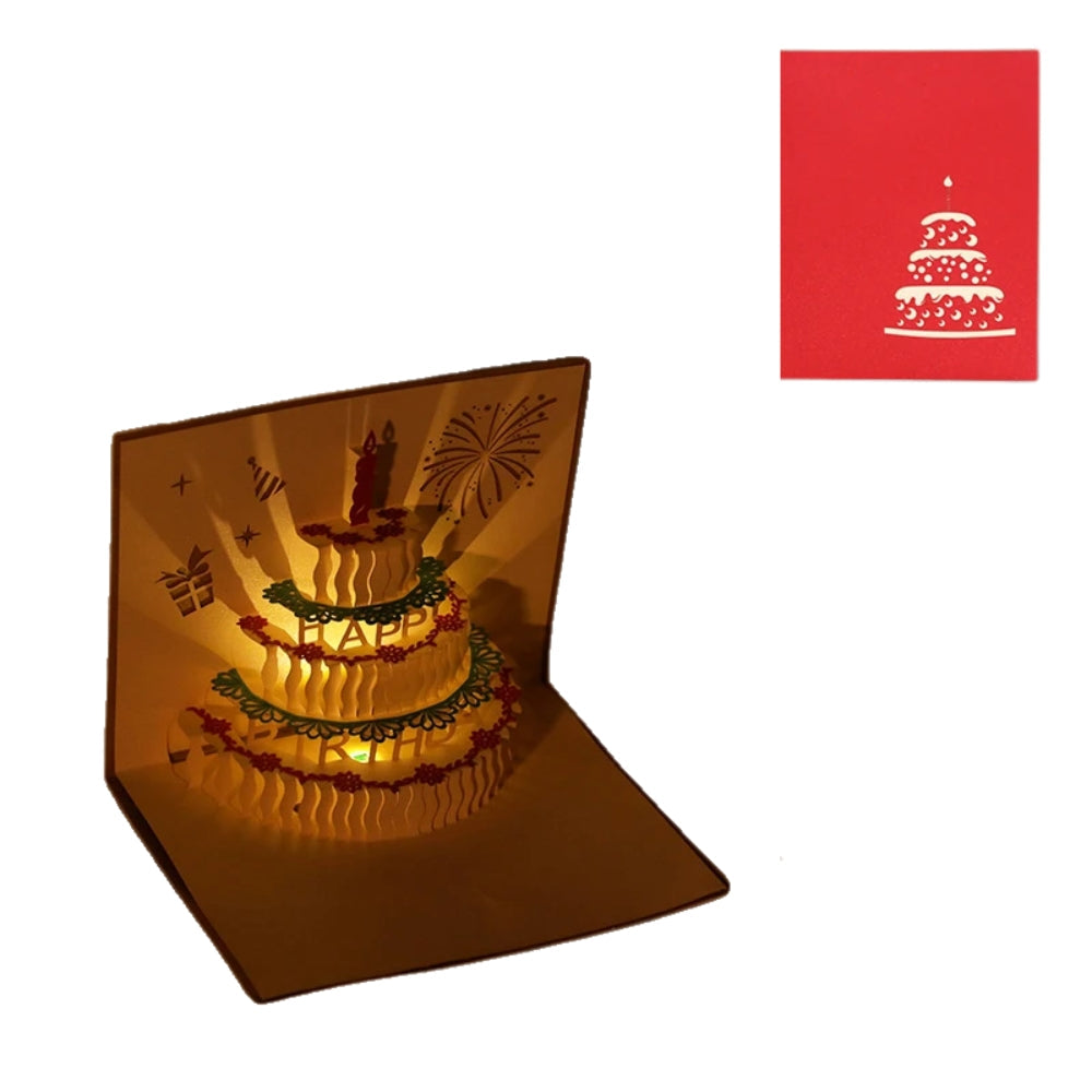 3D Light Music Birthday Greeting Card