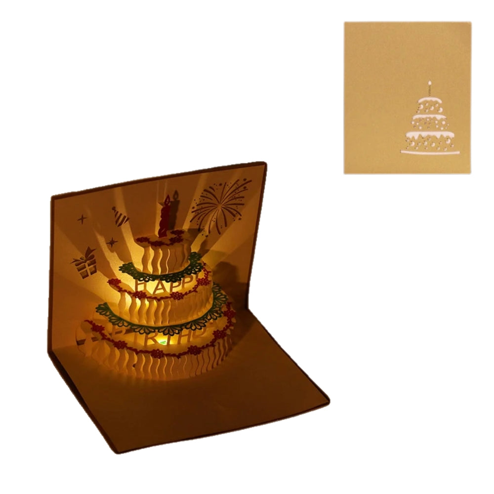3D Light Music Birthday Greeting Card