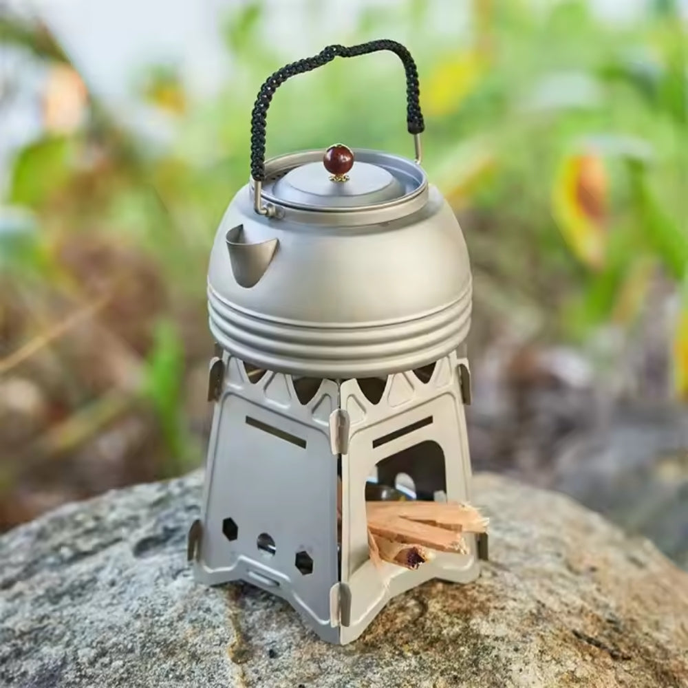 Portable Lightweight Camping Wood Stove with Stainless Steel Foldable