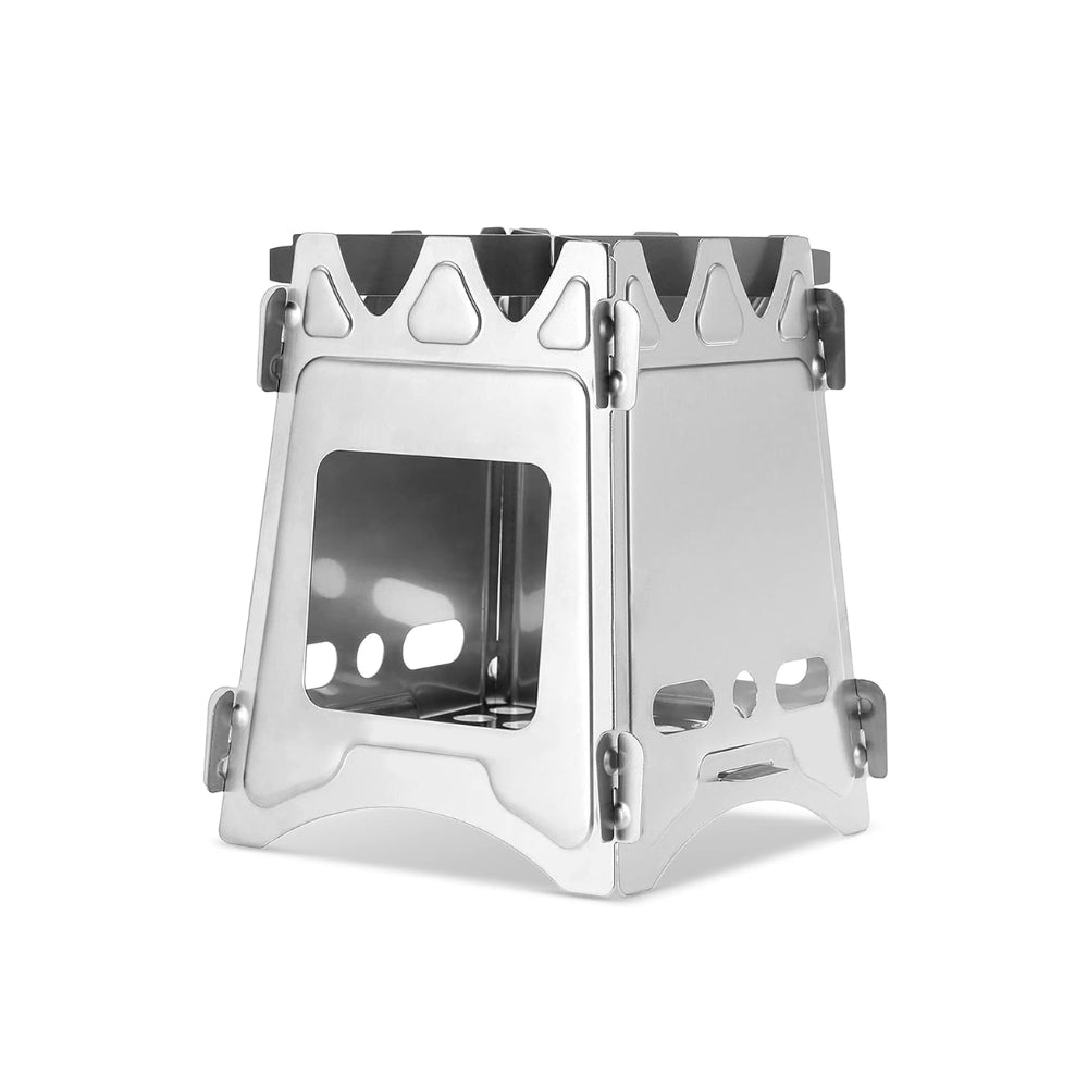 Portable Lightweight Camping Wood Stove with Stainless Steel Foldable