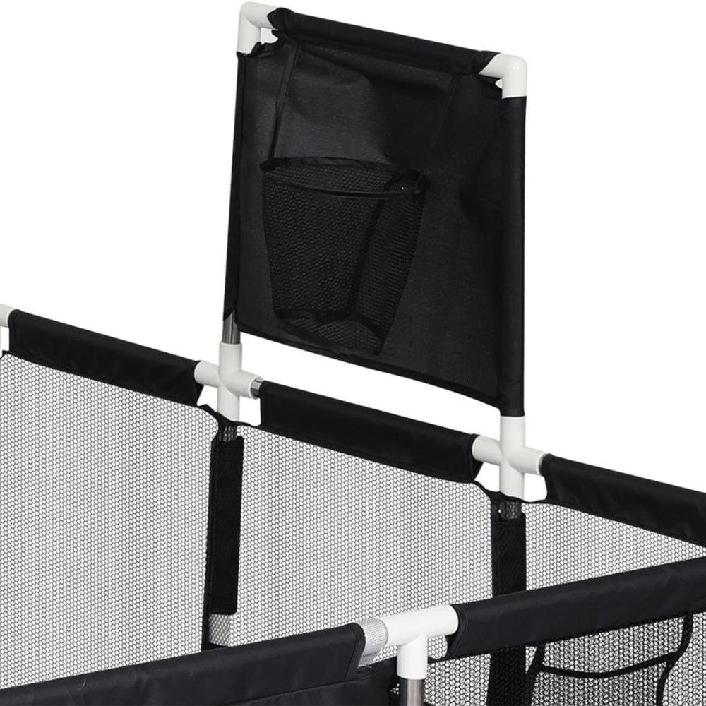 Large Baby Playpen with 100 Balls and Basketball Hoop for Kids Indoor & Outdoor