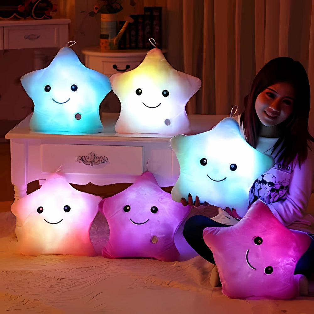 Luminous Star Pillow Plush Toy Decorative Cushion