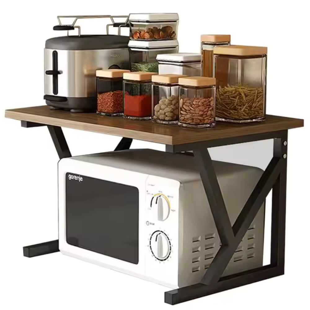 Multi-Tier Microwave Oven Rack Stand and Kitchen Storage Shelf