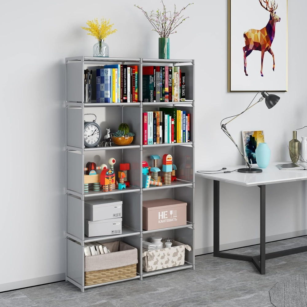 10 Cube Modern Storage Shelf Bookcase Organizer