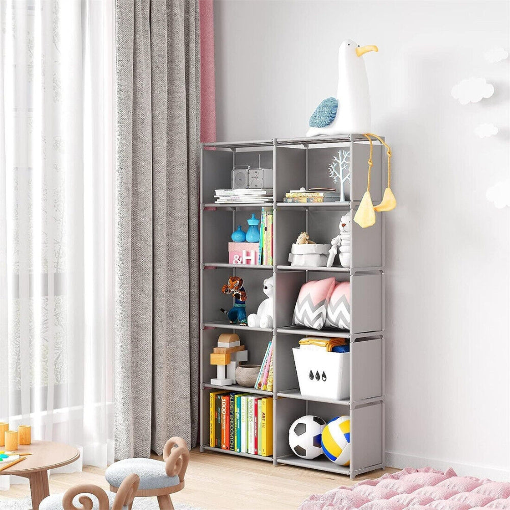 10 Cube Modern Storage Shelf Bookcase Organizer