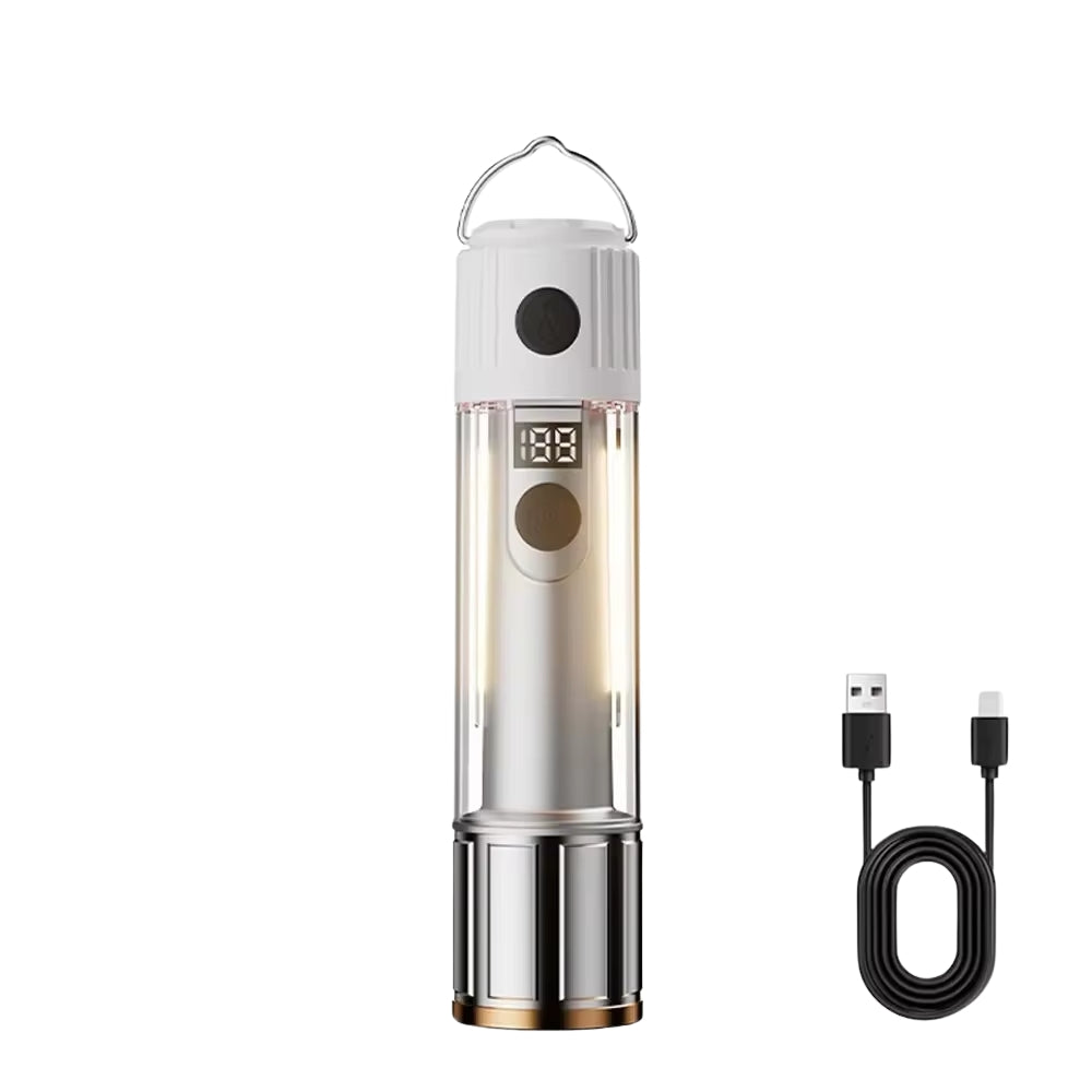 Rechargeable LED Portable Super Bright Flashlight Work Light Waterproof Camping Light