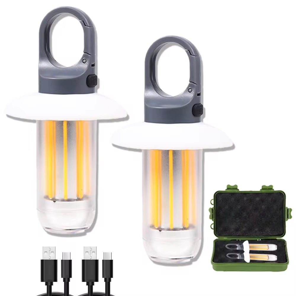 Rechargeable LED Portable Super Bright Flashlight Work Light Waterproof Camping Light