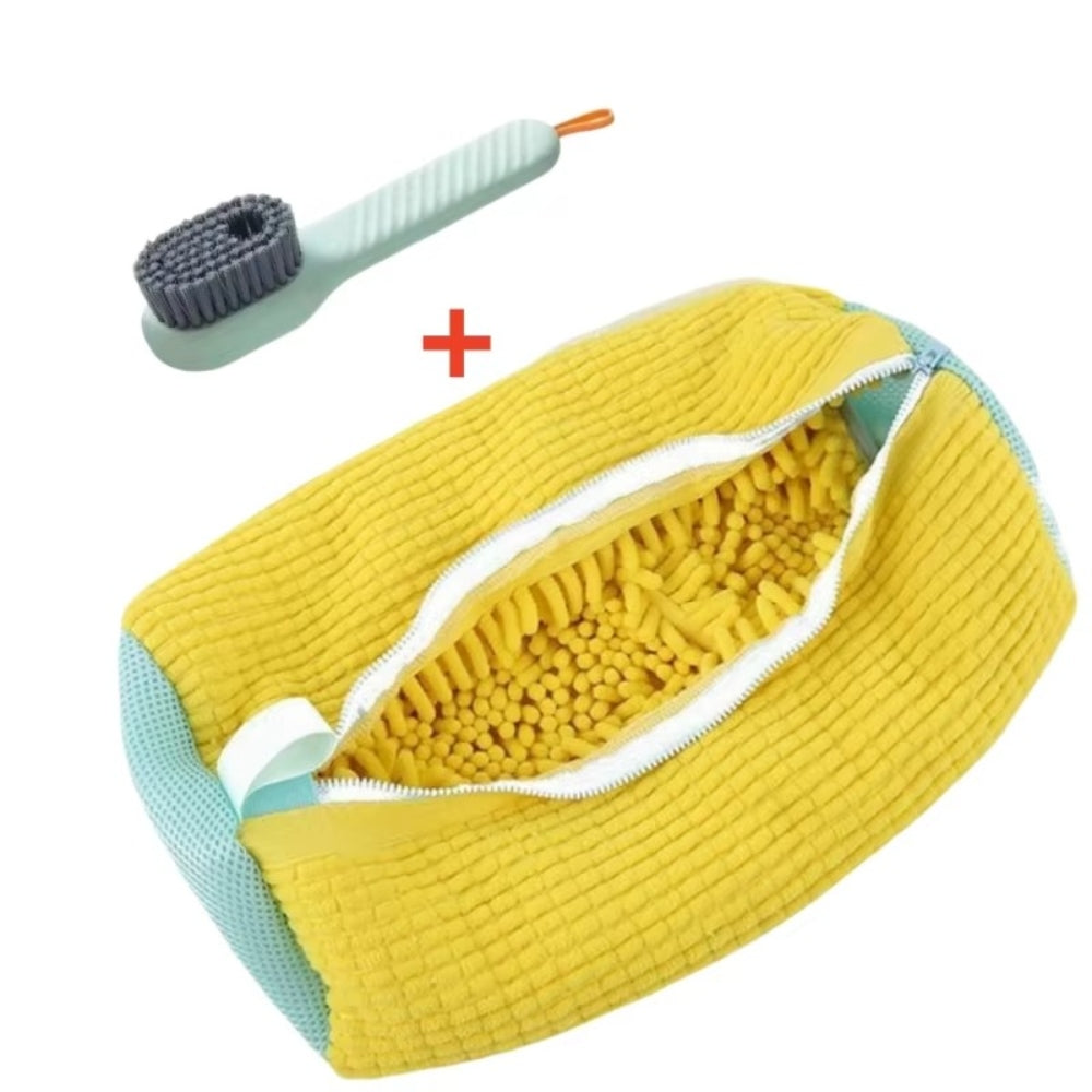 Laundry Shoe Wash Bag with Brush Set for All Shoes