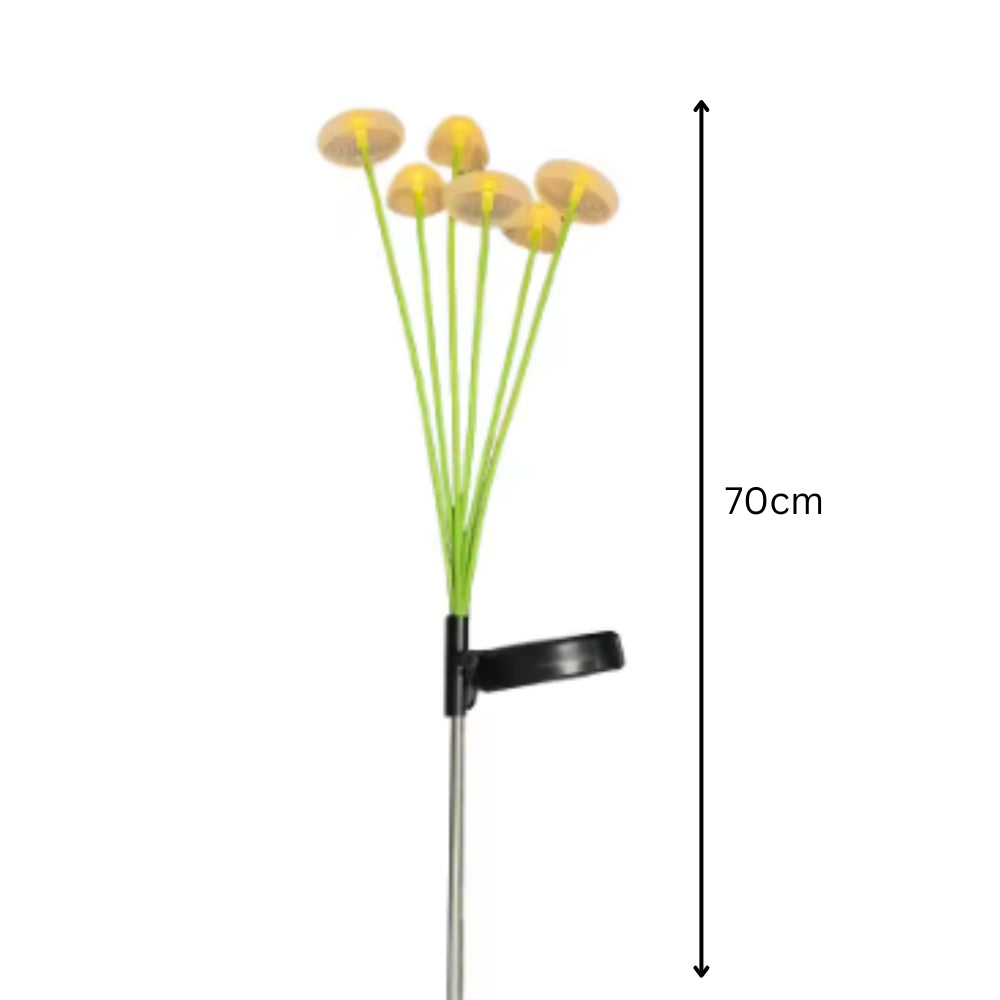 LED Solar Mushroom Lights Waterproof Yard Patio Pathway Jellyfish for Garden Ambiance